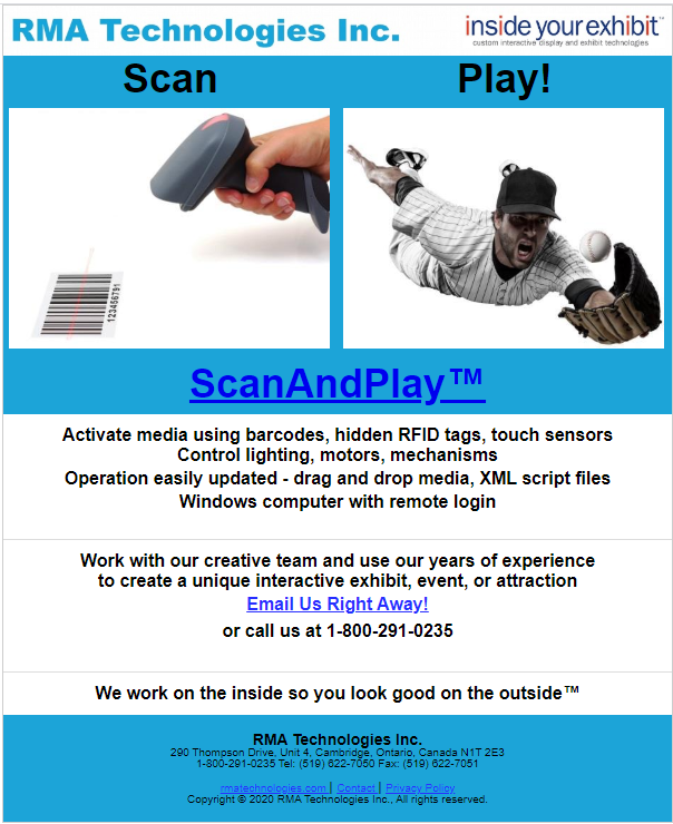 scan bardcode to activate media, ScanAndPlay