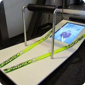 3D ski simulation exhibit touch sensor