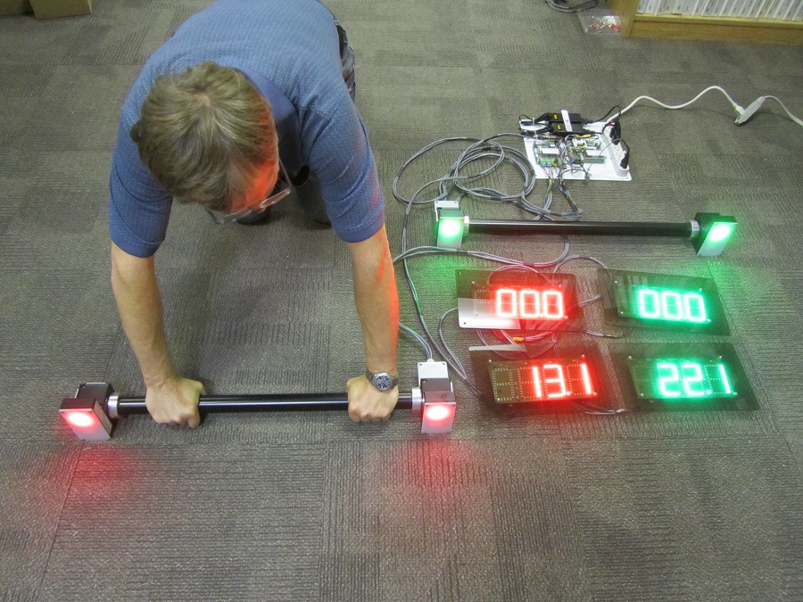 interactive push-up timer