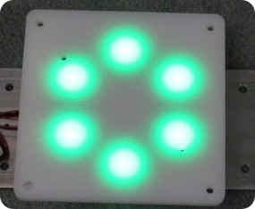 RGB LED color touch sensor, green