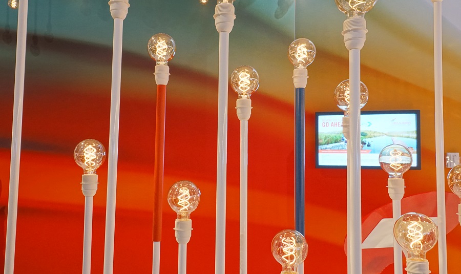 led bulb close