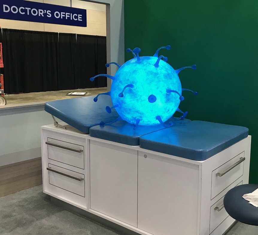 molecule on doctors table